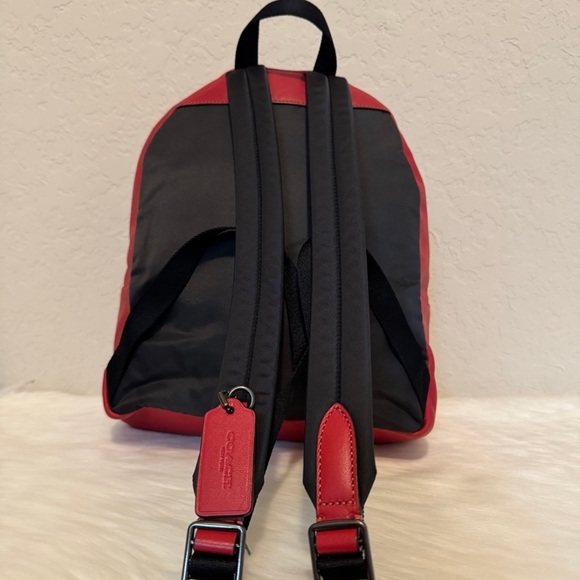 Coach Medium Charlie Backpack With Gingham Print - Picture 2 of 11